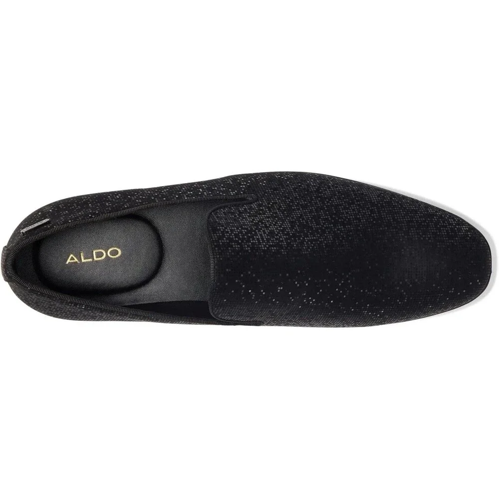 Aldo Black Sequin Michael Jackson Inspo Cosplay Men's Slip-On Dress Shoe SZ 8
